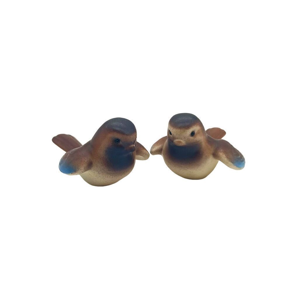 Vintage Hagen Renaker Roselane Brown Sparrow Bird Figures